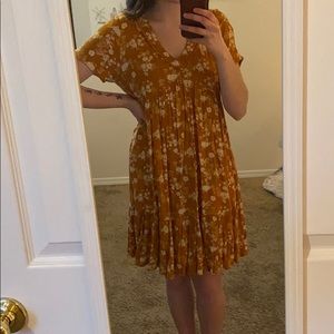 Yellow floral shift dress from Target